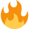 Fire emoji on Twitter